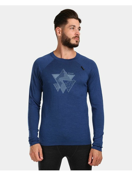 Kilpi Herren-Thermounterwäsche mit langen Ärmeln Kilpi MAVORA TOP-M Dunkelblau