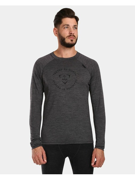 Kilpi Herren-Thermounterwäsche mit langen Ärmeln Kilpi MAVORA TOP-M Dunkelgrau