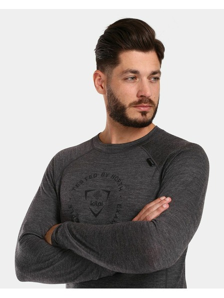 Kilpi Herren-Thermounterwäsche mit langen Ärmeln Kilpi MAVORA TOP-M Dunkelgrau