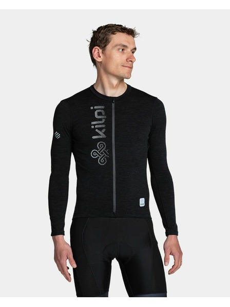 Kilpi Herren-Radtrikot langärmlig Kilpi SONET-M Dunkelgrau