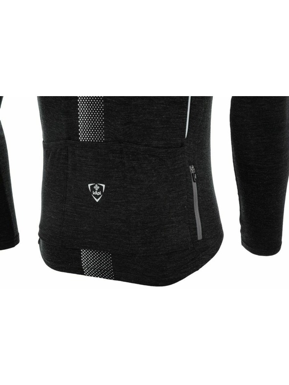 Kilpi Herren-Radtrikot langärmlig Kilpi SONET-M Dunkelgrau