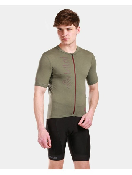 Kilpi Herren-Radtrikot aus Merinowolle Kilpi PETRANA-M Khaki
