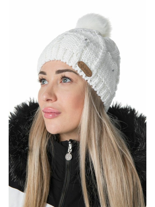 Kilpi Damen-Mode-Mütze mit Bommel Kilpi LADY-W Weiß