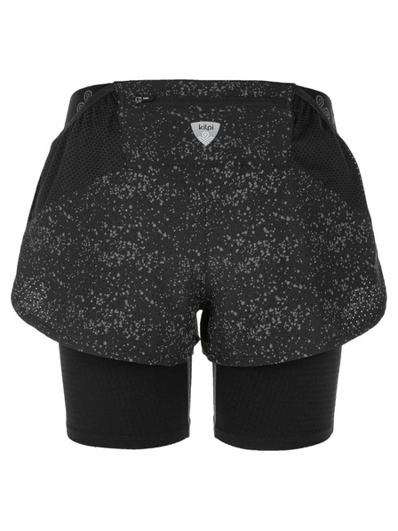 Kilpi Damen 2-in-1 Laufshorts Kilpi BERGEN-W Schwarz