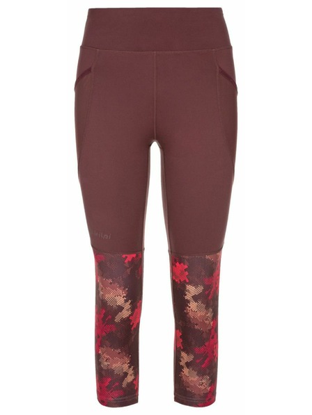 Kilpi Damen 3/4 Fitness-Leggings Kilpi SOLAS-W Dunkelrot