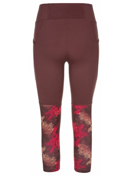 Kilpi Damen 3/4 Fitness-Leggings Kilpi SOLAS-W Dunkelrot