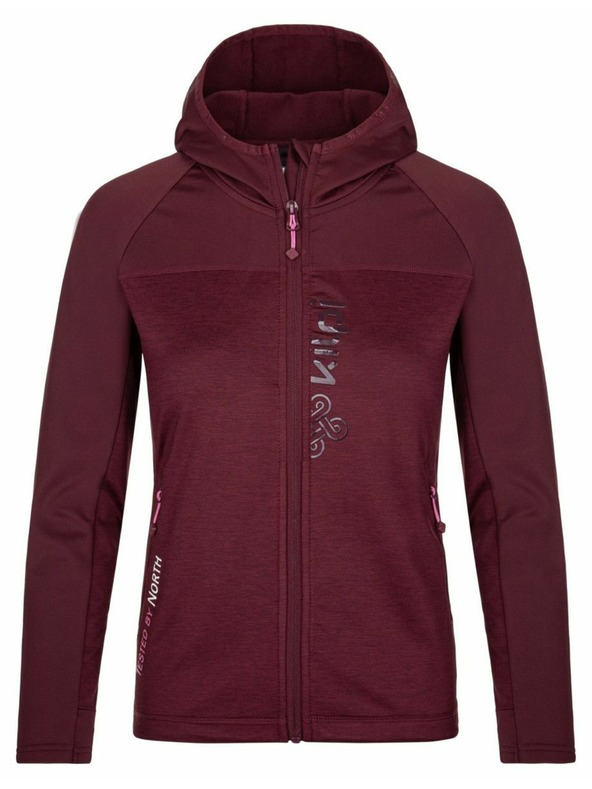 Kilpi Damen Sport-Kapuzenpullover Kilpi LAYANA-W Dunkelrot