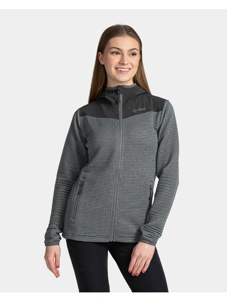 Kilpi Damen-Sport-Kapuzen-Sweatshirt Kilpi TANALI-W Dunkelgrau