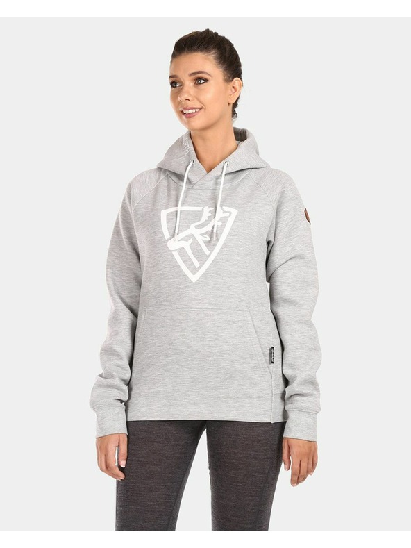 Kilpi Damen-Baumwoll-Sweatshirt Kilpi FJELA-W Hellgrau