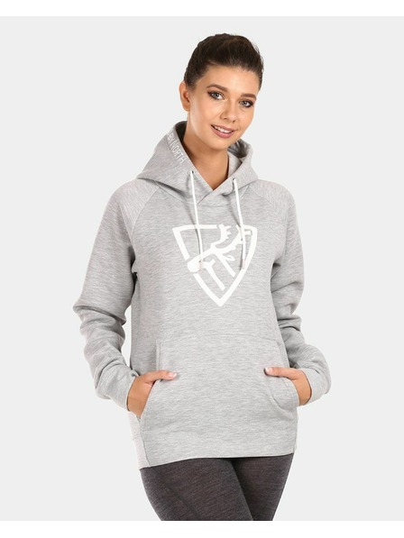 Kilpi Damen-Baumwoll-Sweatshirt Kilpi FJELA-W Hellgrau