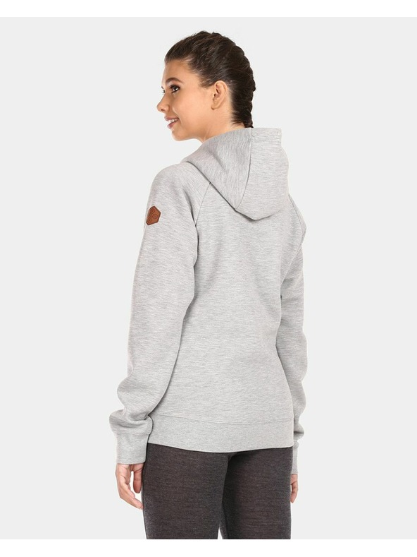 Kilpi Damen-Baumwoll-Sweatshirt Kilpi FJELA-W Hellgrau
