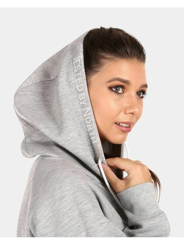 Kilpi Damen-Baumwoll-Sweatshirt Kilpi FJELA-W Hellgrau