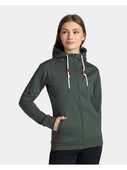 Kilpi Damen-Baumwoll-Sweatshirt Kilpi BERY-W Dunkelgrün