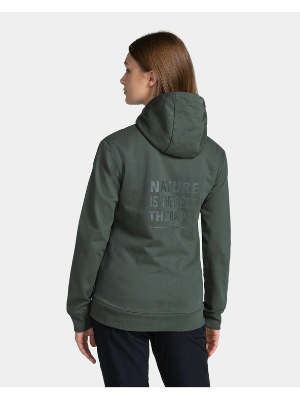 Kilpi Damen-Baumwoll-Sweatshirt Kilpi BERY-W Dunkelgrün