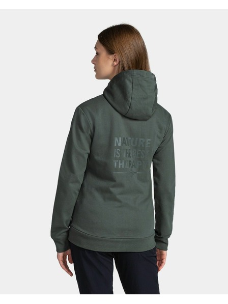 Kilpi Damen-Baumwoll-Sweatshirt Kilpi BERY-W Dunkelgrün