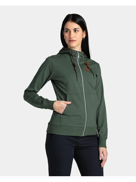 Kilpi Damen-Baumwoll-Sweatshirt Kilpi TARALI-W Dunkelgrün