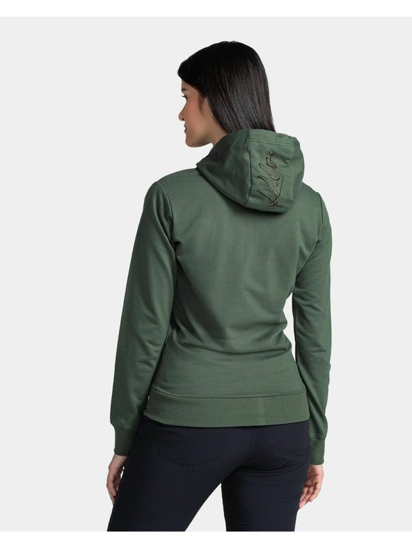 Kilpi Damen-Baumwoll-Sweatshirt Kilpi TARALI-W Dunkelgrün