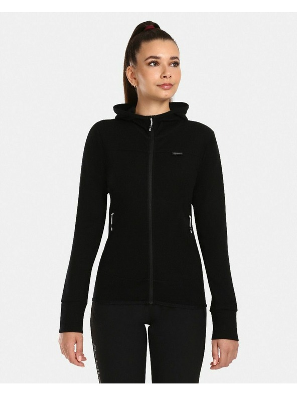 Kilpi Damen-Pullover aus Merinowolle Kilpi WOLIE-W Schwarz