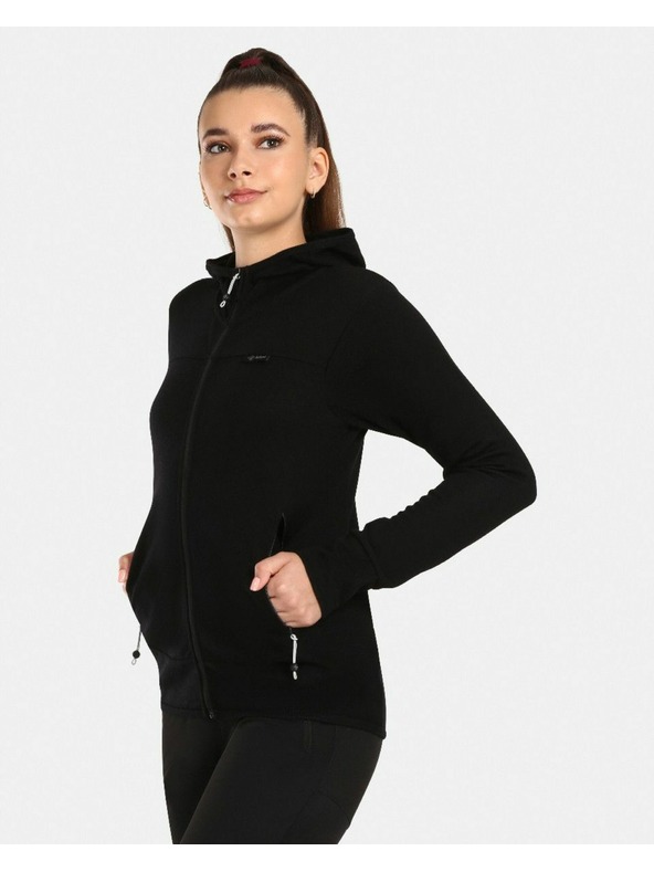 Kilpi Damen-Pullover aus Merinowolle Kilpi WOLIE-W Schwarz