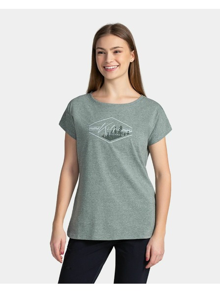 Kilpi Damen-Baumwoll-Shirt Kilpi NELLIM-W Dunkelgrün