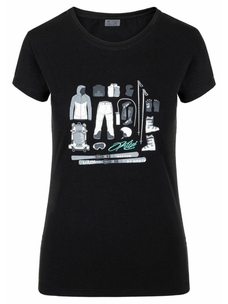 Kilpi Damen-Kurzarmshirt Kilpi TORNES-W Schwarz