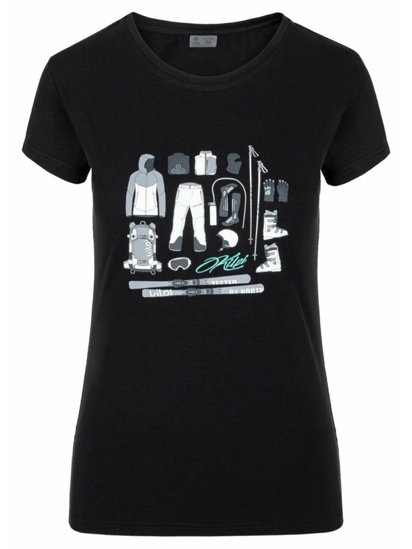 Kilpi Damen-Kurzarmshirt Kilpi TORNES-W Schwarz