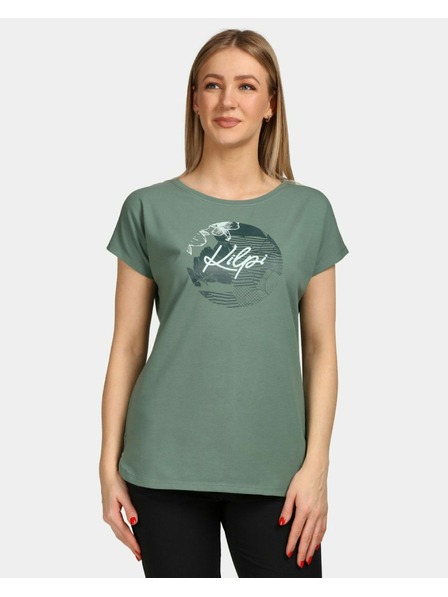 Kilpi Baumwoll-T-Shirt für Frauen Kilpi NELLIM-W Khaki