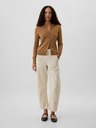 GAP Damen High-Rise Barrel Khaki-Hose GAP