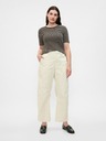 GAP Damen High-Rise Barrel Khaki-Hose GAP
