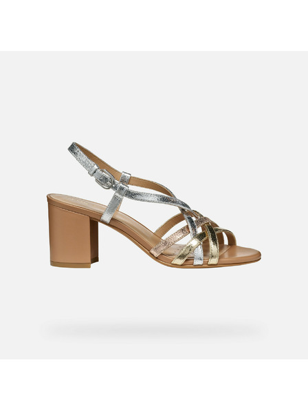 Geox Goldene Damen Sandalen Geox Virnilisa 65 S