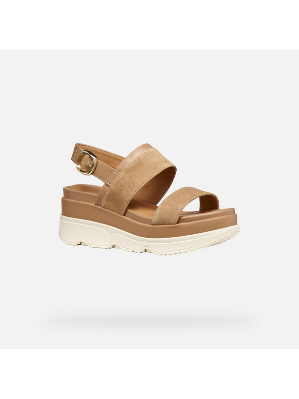 Geox Hellbraune Damen-Sandalen Geox Gardenia