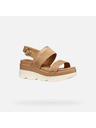 Geox Hellbraune Damen-Sandalen Geox Gardenia