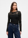 GAP Damen-Spitzen-Transparenz-Top GAP