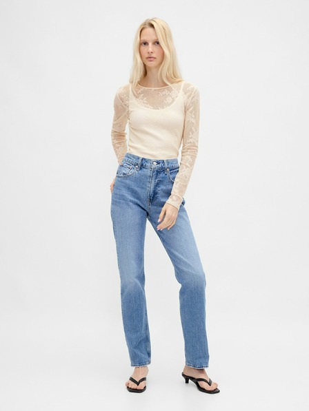 GAP Damen-Spitzen-Transparenz-Top GAP