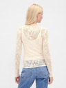 GAP Damen-Spitzen-Transparenz-Top GAP