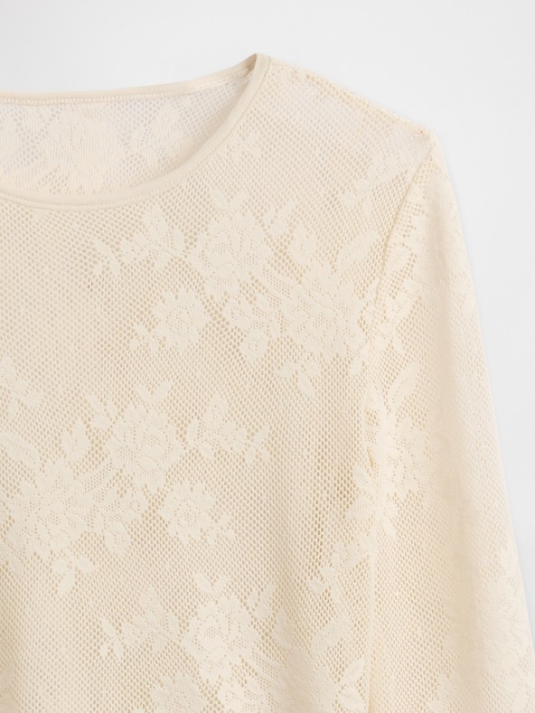 GAP Damen-Spitzen-Transparenz-Top GAP