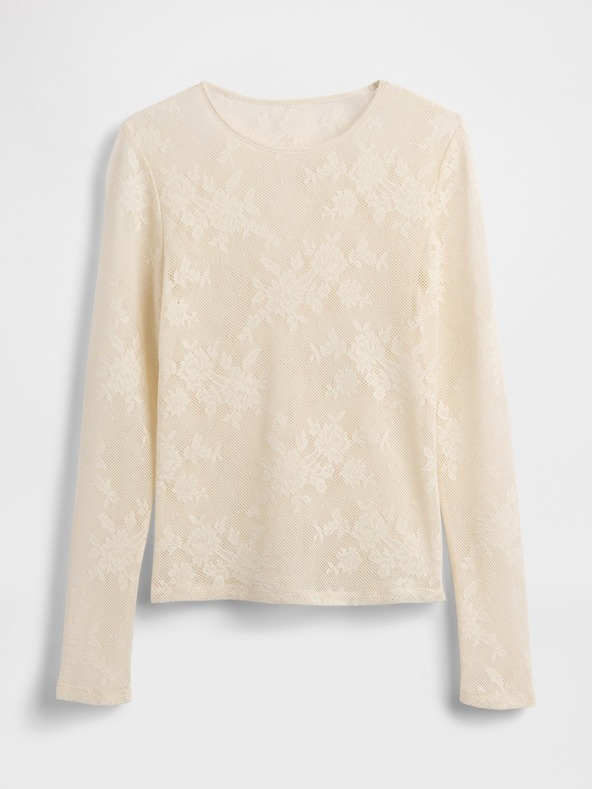 GAP Damen-Spitzen-Transparenz-Top GAP