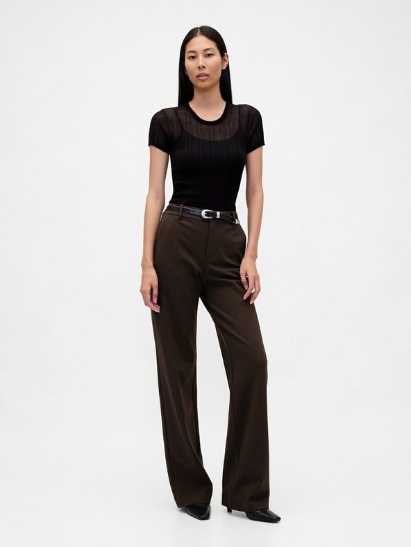 GAP Damen-Ponte-Hose Wide-Leg GAP