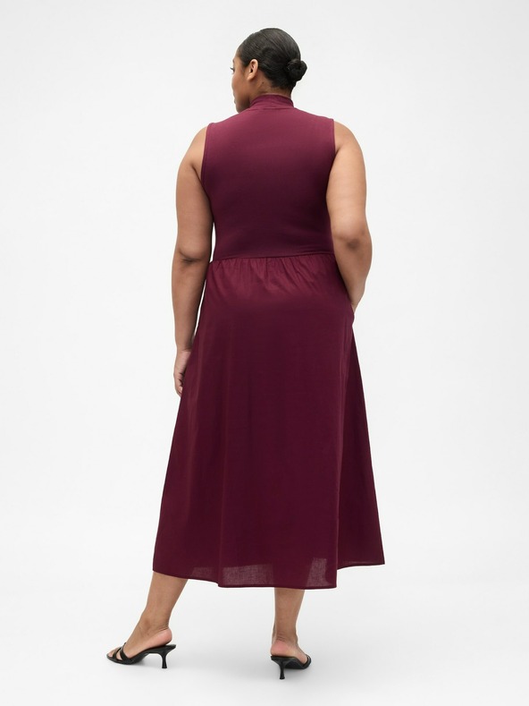 GAP Damen-Maxikleid mit Popeline-Rock GAP