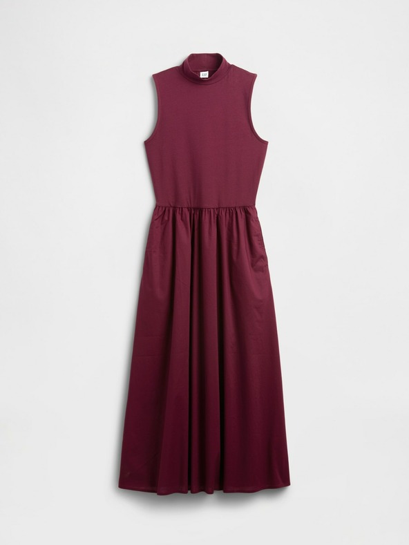 GAP Damen-Maxikleid mit Popeline-Rock GAP