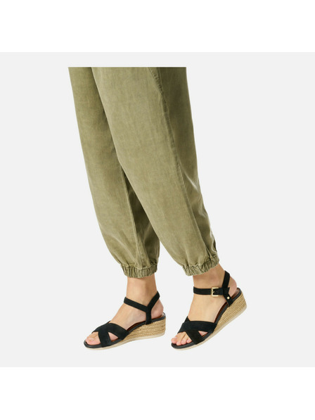 Geox Schwarze Damen-Sandalen Geox Ischia Corda