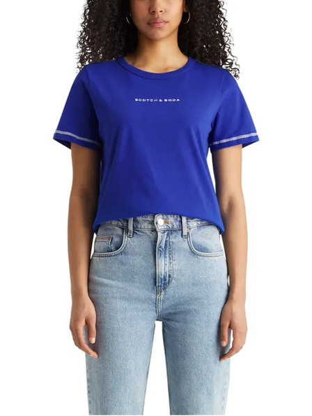 Scotch & Soda Blaues Damen-T-Shirt von Scotch & Soda