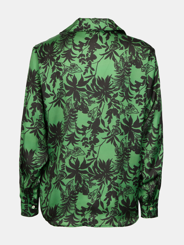 Orsay Grüne gemusterte Damenbluse ORSAY