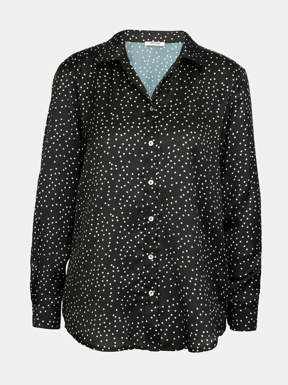 Orsay Schwarze gemusterte Damenbluse ORSAY