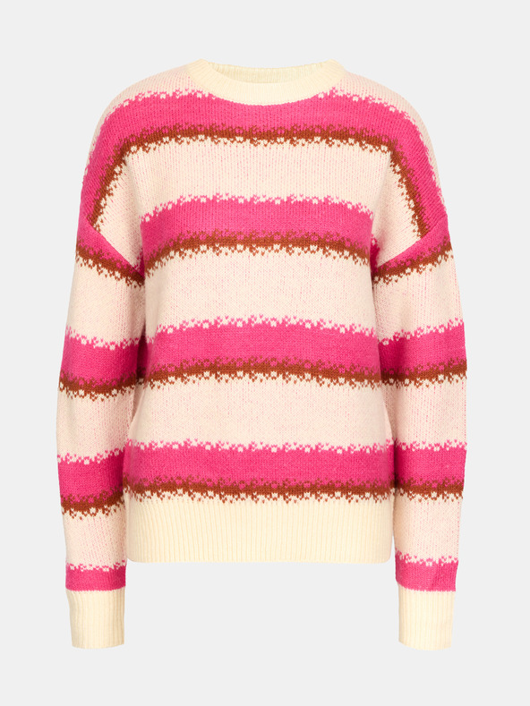 Orsay Rosa Damen-Streifenpullover ORSAY