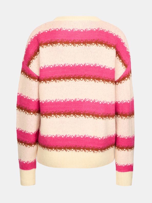 Orsay Rosa Damen-Streifenpullover ORSAY