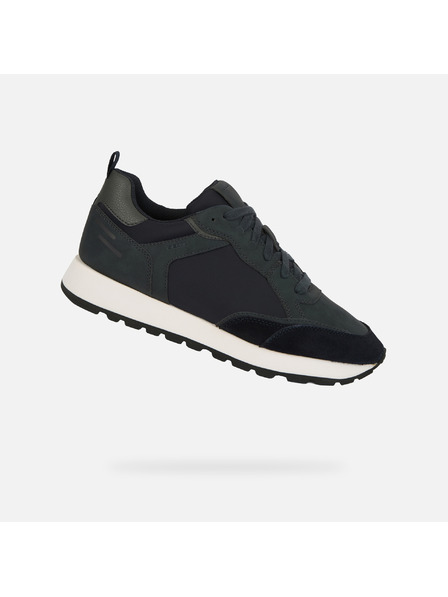 Geox Dunkelgrüne Herren-Sneaker Geox Partenio