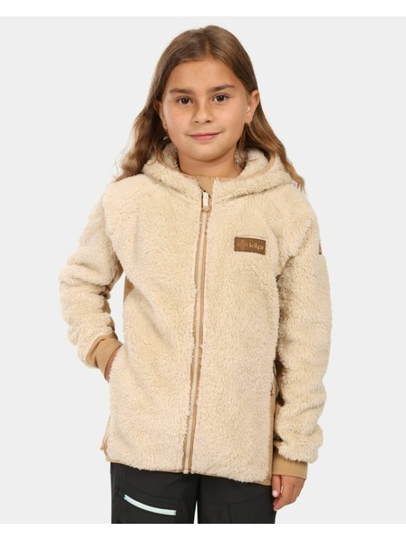 Kilpi Mädchen Flauschiges Fleece-Sweatshirt mit Kapuze Kilpi NORKA-JG Beige