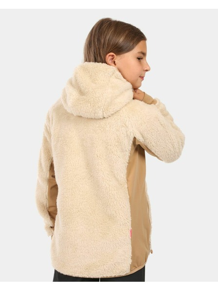 Kilpi Mädchen Flauschiges Fleece-Sweatshirt mit Kapuze Kilpi NORKA-JG Beige