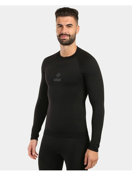 Kilpi Herren-Nahtloses Thermoshirt mit langen Ärmeln Kilpi NATHAN-M Schwarz